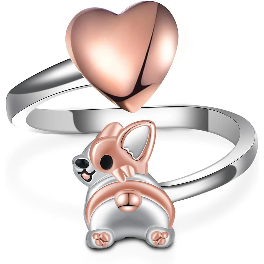 Pug Hug Paw Ring